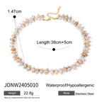 Ring Non-Fading Jewelry Necklace Stainless Steel Earrings Vacation Accessories