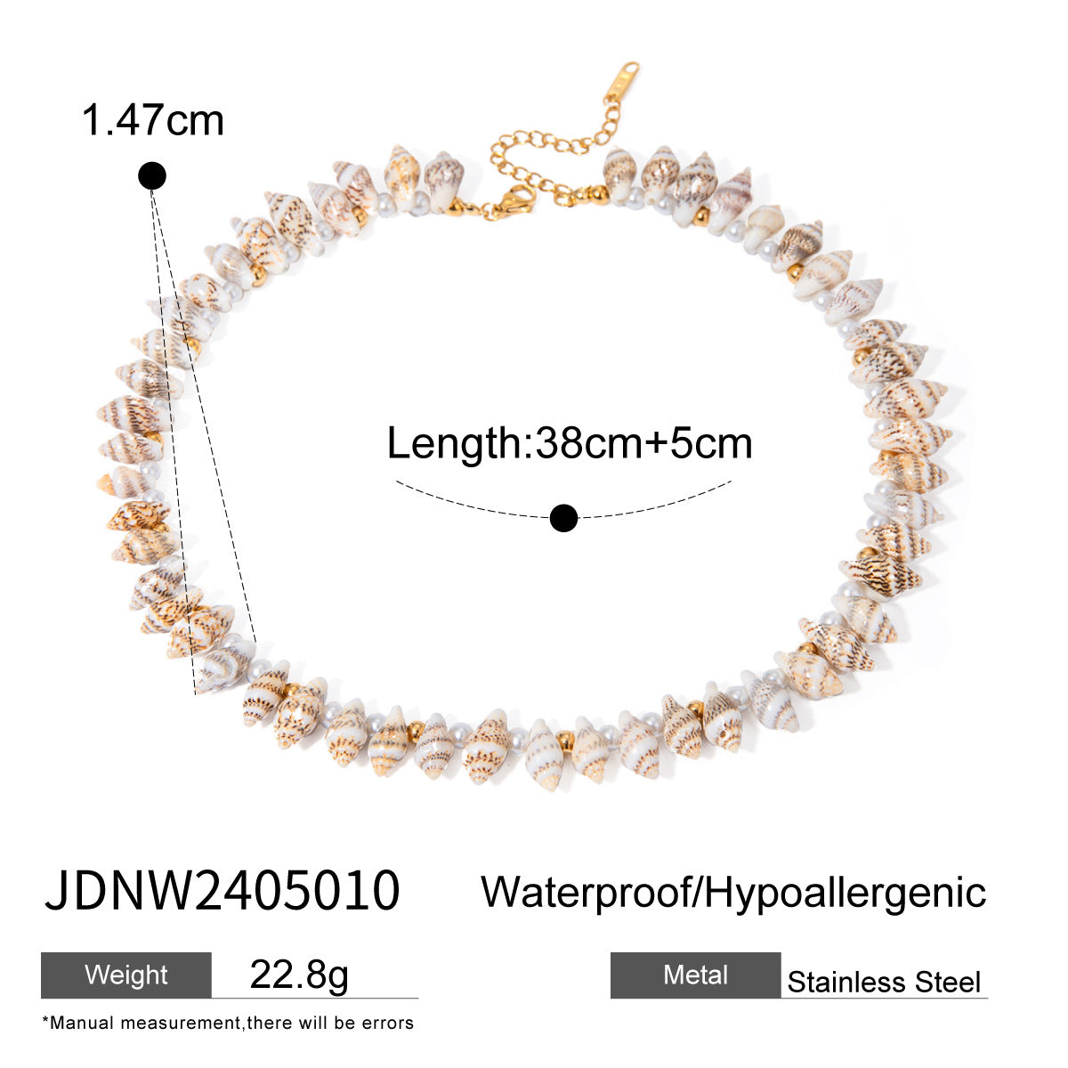 Ring Non-Fading Jewelry Necklace Stainless Steel Earrings Vacation Accessories