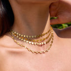 2H Stainless Steel Necklace Simple Jewelry Collarbone Chain Non-Fading Accessories