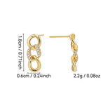 E0237 Design Hip-Hop Fashion Chain Earrings for Women Simple New Earrings Drop Earrings