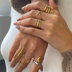 Stainless Steel Irregular Open Ring ring