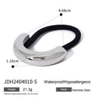 2H Stainless Steel Hair Tie Hair Accessory Hair Rope Ponytail Elastic Hair Band Hair Ornament