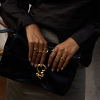 Glass Pearl Ring Non-Fading Jewelry18K Stainless Steel Jewelry for Women Rings