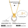 Stainless Steel Necklace in Gold-Tone — Everyday Classic featuring contemporary and a gold-tone finish