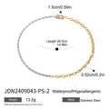 Enamel Stainless Steel Gold-Plated Bracelet — alternate product view — jewelry finish and design detail