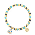 Gold-Plated Brass Shell Beaded Bracelet — Boutique Edit styled for independent jewelry boutiques