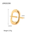 Vintage Gold-Plated Stainless Steel Open Ring — alternate product view — jewelry finish and design detail