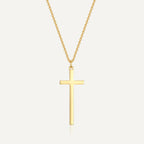 N0314 Cross Necklace American Style Men's Hip Hop Pendant Collarbone Necklace Trendy