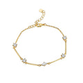 Gold-Plated Brass Sculptural CZ Bangle Bracelet for private-label fashion jewelry buyers — jewelry finish and design detail