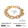 Enamel Gold-Plated Stainless Steel Bracelet — jewelry construction