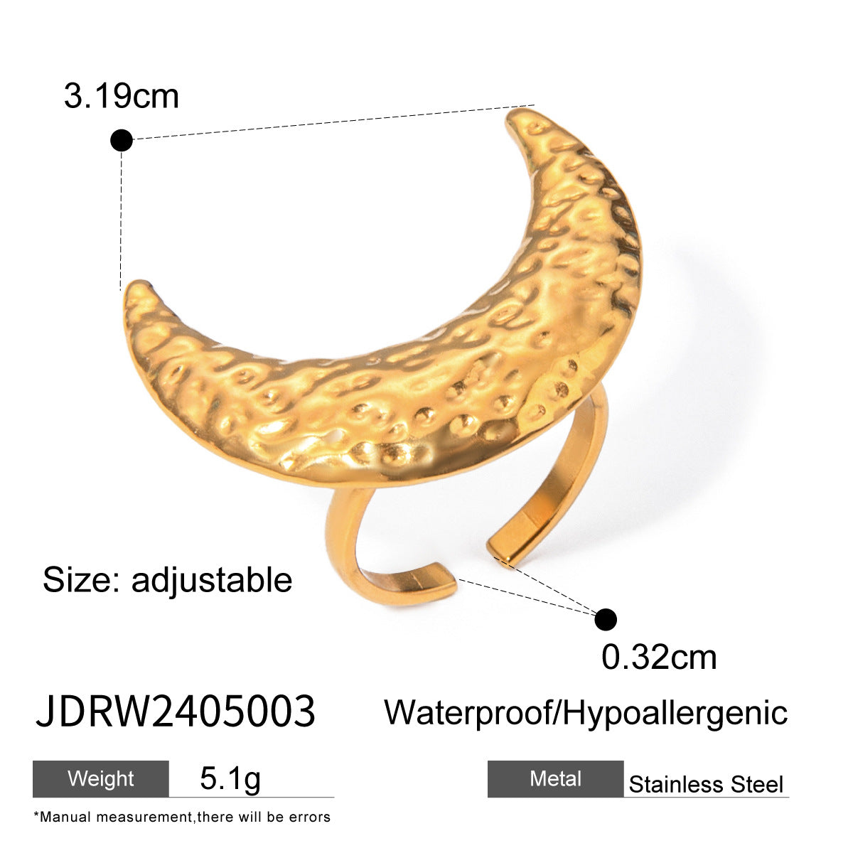 Ring Women Design Jewelry Non-Fading Accessories Stainless Steel Rings