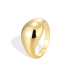 CYR0599 Design Round Ring Female Minimalist Metal Ring