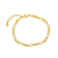 Gold-Plated Brass Sculptural Chain Bracelet for private-label fashion jewelry buyers — jewelry finish and design detail