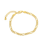 B0046  Fashion Figaro Chain Bracelet Jewelry New Arrival Bracelet Brass Gold Plated Bracelet Female