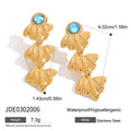 Modern Gold-Plated Stainless Steel Necklace — detail view — jewelry finish and design detail
