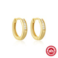 Minimalist Hoop 925 Sterling Silver Earrings — surface finish close-up — alternate angle 2 — jewelry finish and design detail