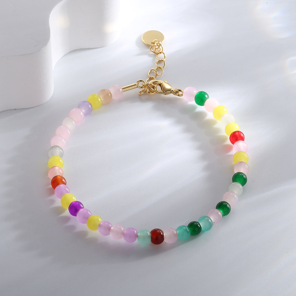 B0178 Fashion Black Gallstone Bracelet for Women Retro Simple Design Sense Bracelet