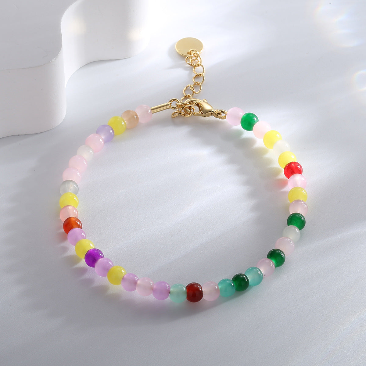 B0178 Fashion Black Gallstone Bracelet for Women Retro Simple Design Sense Bracelet