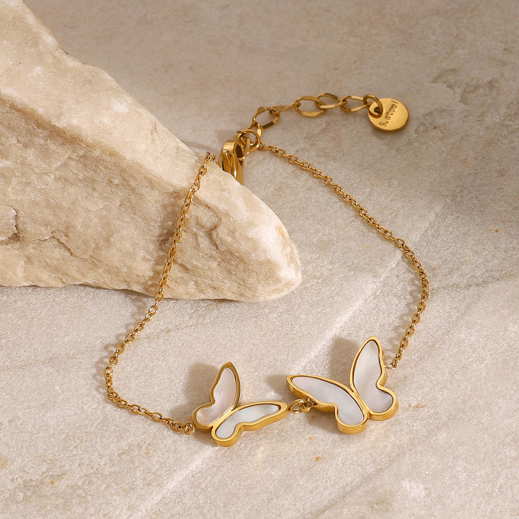 Stainless Steel Shell Butterfly Bracelet Bracelet for Women bracelet