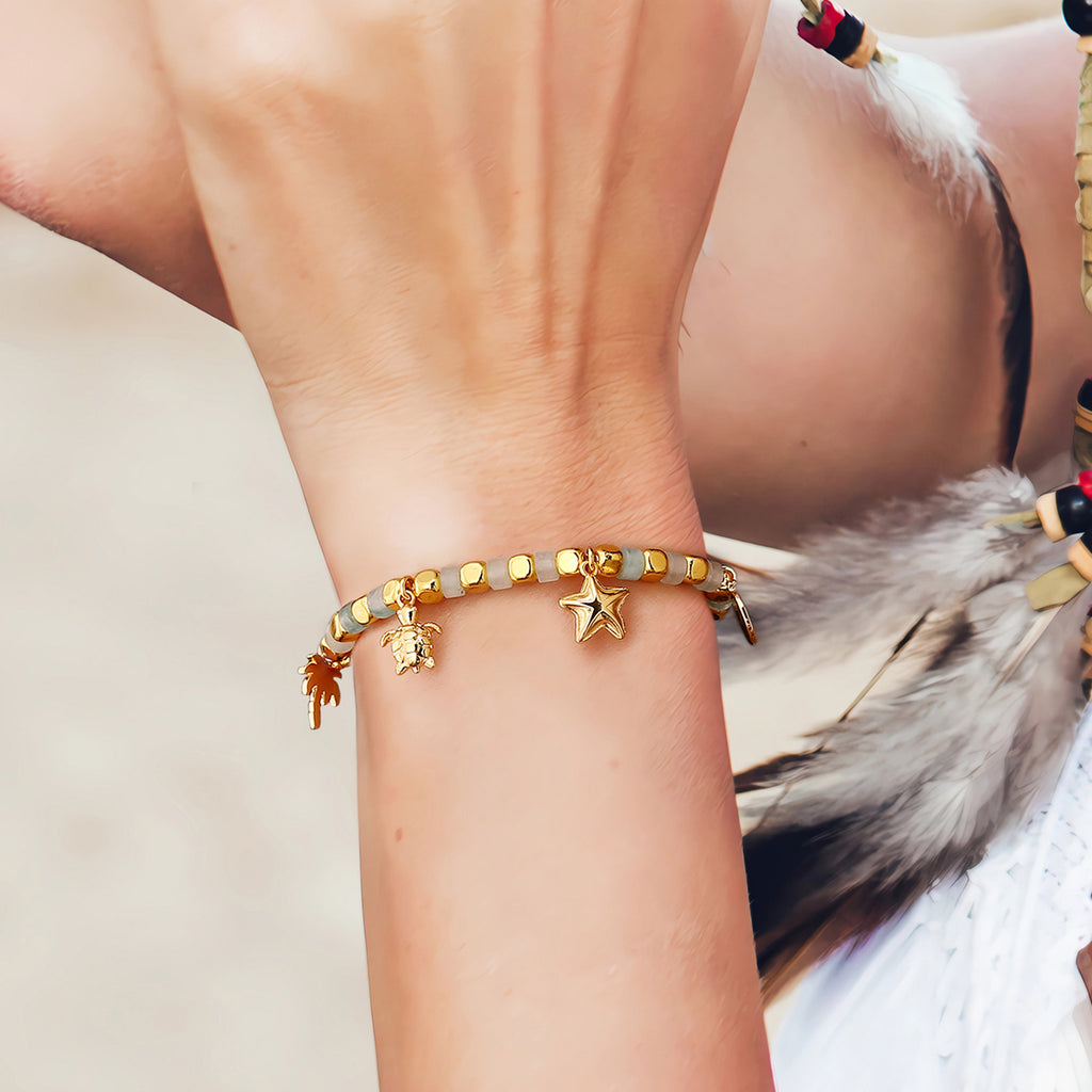 CYB0238Fashion Bohemian Bracelet with Starfish Beads