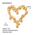 Floral Gold-Plated Stainless Steel Pendant Necklace — alternate product view