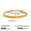 Heart Stainless Steel Gold-Plated Bracelet — jewelry construction