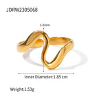 Love ring non-fading stainless steel jewelry for women
