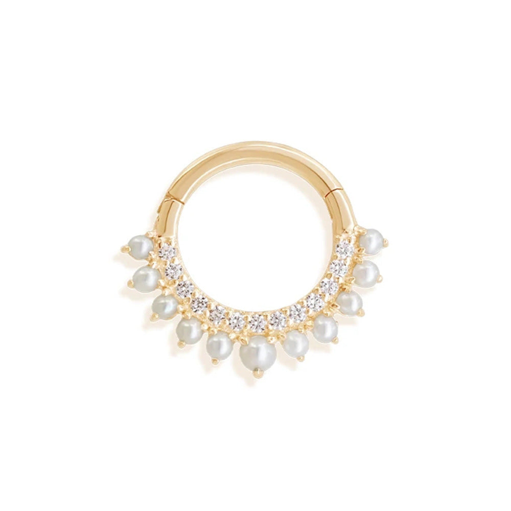 S925Pure Silver Minimalist Ear Bone Stud Ear Jewelry Ear Bone Clip Ear Cartilage Piercing Nose Ring Pure Silver