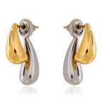 Water Drop Earrings Front and Back Style Earrings Non-Fading Ear Jewelry Stainless Steel Accessories