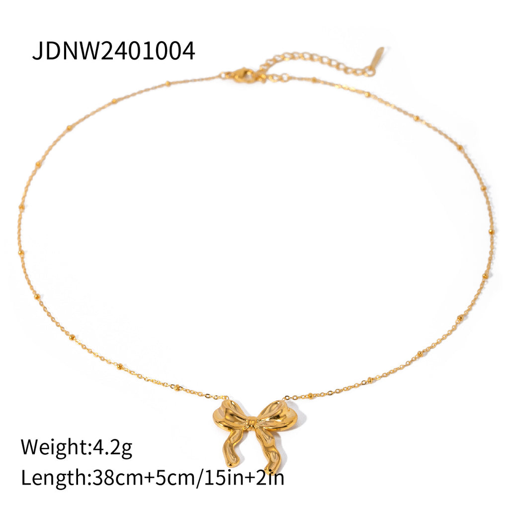2H Necklace Accessories Collarbone Chain Non-Fading Jewelry Stainless Steel Accessories