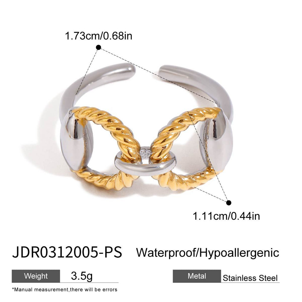 2H Stainless Steel Ring Non-Fading Jewelry Ring Accessories rings