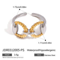 Gold-Plated Stainless Steel Ring — Easy-Layering Style — alternate product view — jewelry finish and design detail