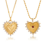 Heart Necklace Accessories for Women Non-Fading Jewelry Stainless Steel Jewelry