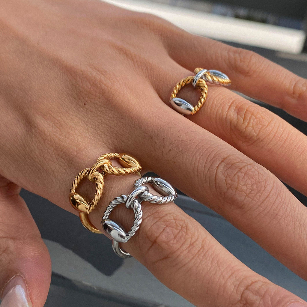 2H Stainless Steel Ring Non-Fading Jewelry Ring Accessories rings