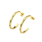 E0046Exaggerated gold Circle Star Earrings for Women with Inlaid Diamonds Round Hoop Earrings
