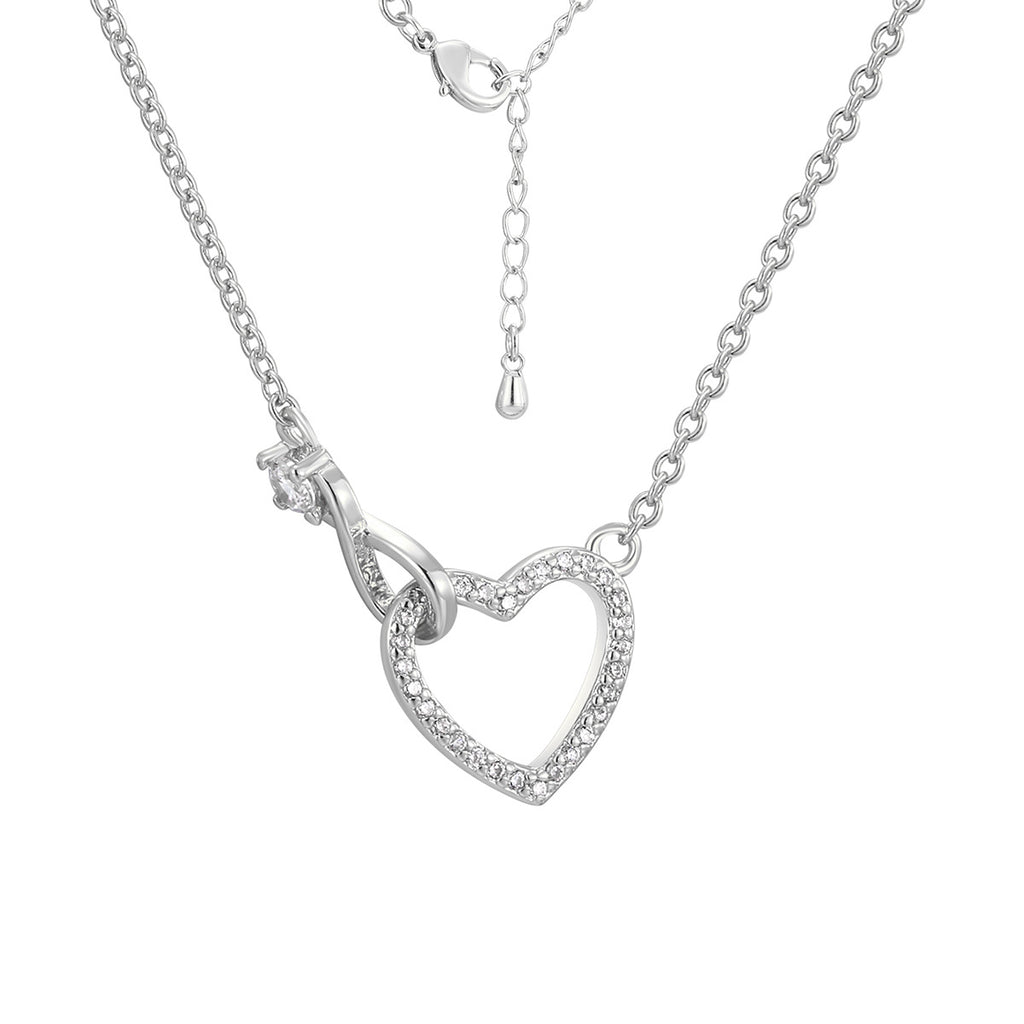 CYN0198 Heart-shaped Necklace for Women Love Heart Collarbone Chain