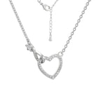 CYN0198 Heart-shaped Necklace for Women Love Heart Collarbone Chain