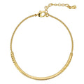 Gold-Plated Brass Round Bracelet for private-label fashion jewelry buyers