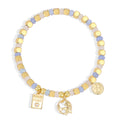 14K Gold-Plated Brass Beaded Bracelet styled for independent jewelry boutiques