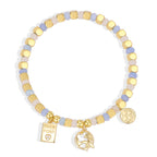 B0325 Universal Aircraft Copper Plating14k Gold Design Beaded Bracelet