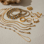 Zircon Bracelet18K Gold Stainless Steel Bracelet Women's Ring Women's Non-Fading