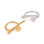 Irregular Stainless Steel Ring Exaggerated Jewelry rings