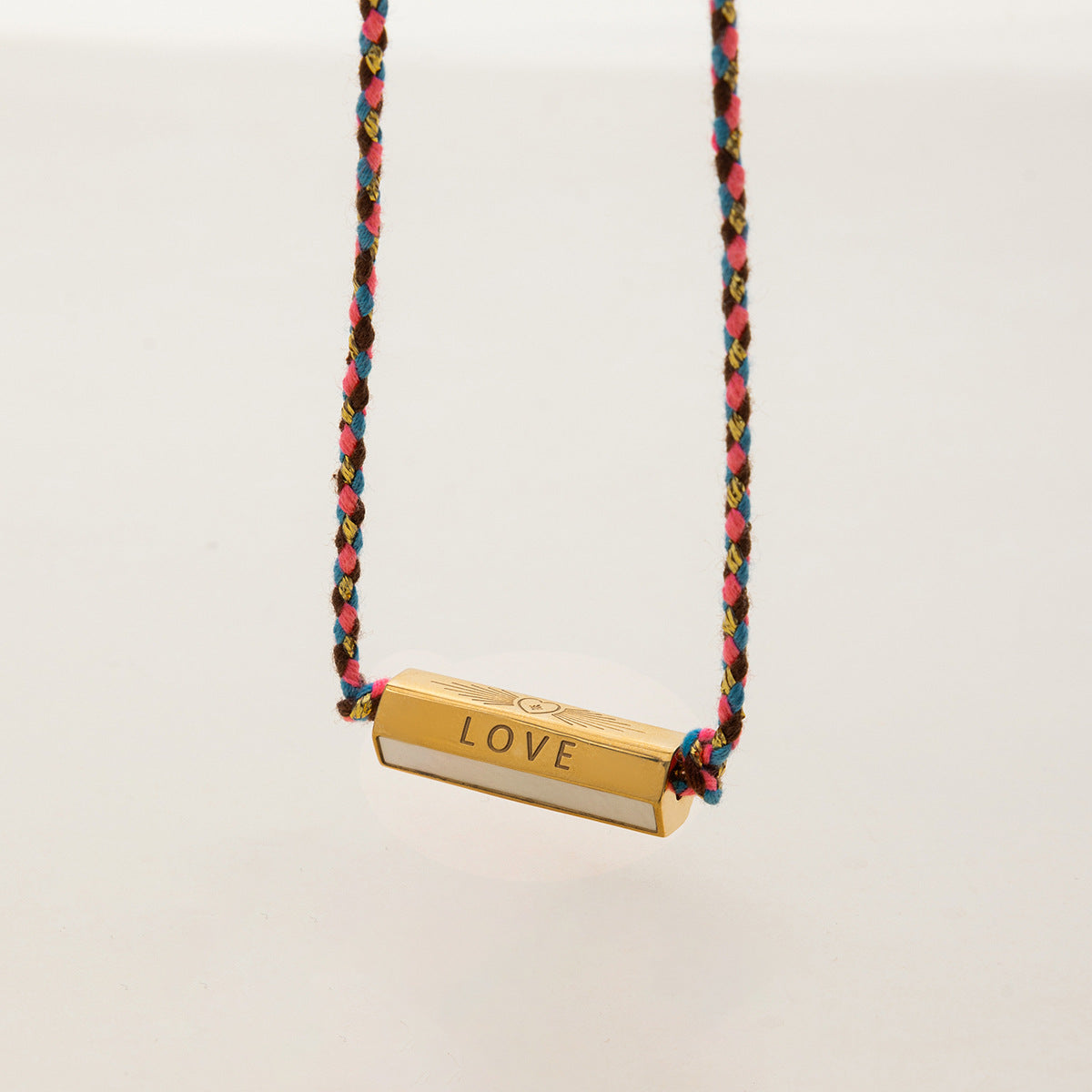 2H Cross Necklace Letter Clavicle Chain Stainless Steel Jewelry for Women