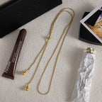 Long necklace y Non-Fading Sweater Chain Stainless Steel Jewelry