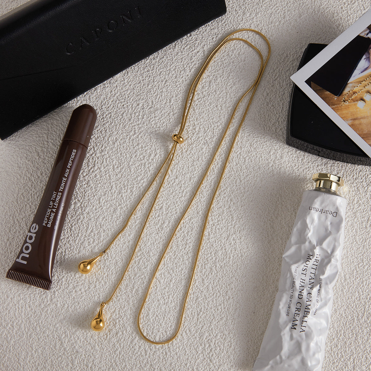 Long necklace y Non-Fading Sweater Chain Stainless Steel Jewelry