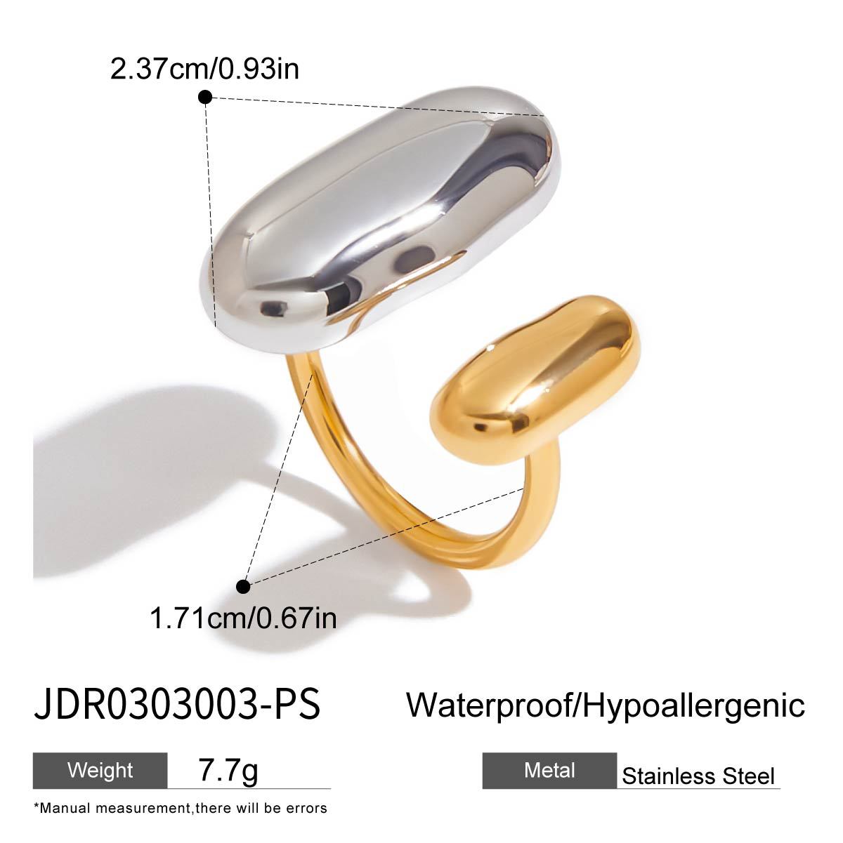 Non-Fading Jewelry Ring rings18k Gold Stainless Steel Jewelry