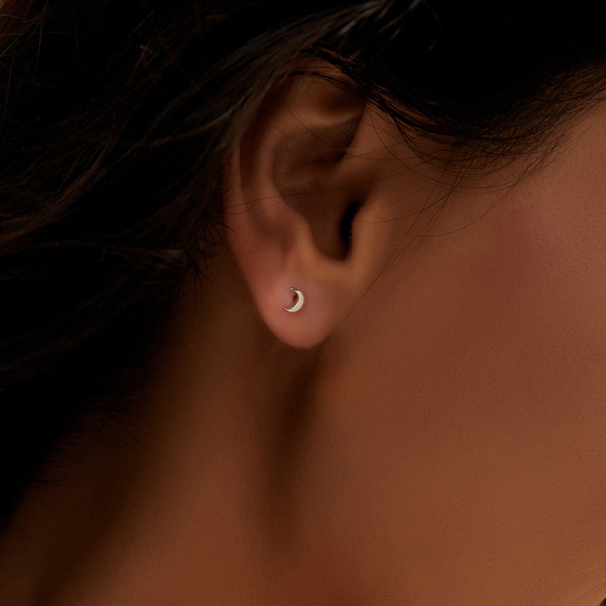 SE0189 s925Silver Moon Earrings New Earrings Simple Earrings