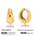 Ear Cuff in Gold-Plated Stainless Steel Earrings — Elegant Profile — alternate product view — jewelry finish and design detail