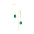 Water-Drop Zircon 925 Sterling Silver Earrings — wearable scale detail — jewelry finish and design detail