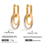 2H Stainless Steel Hoop Earrings Jewelry Design Sense Accessories